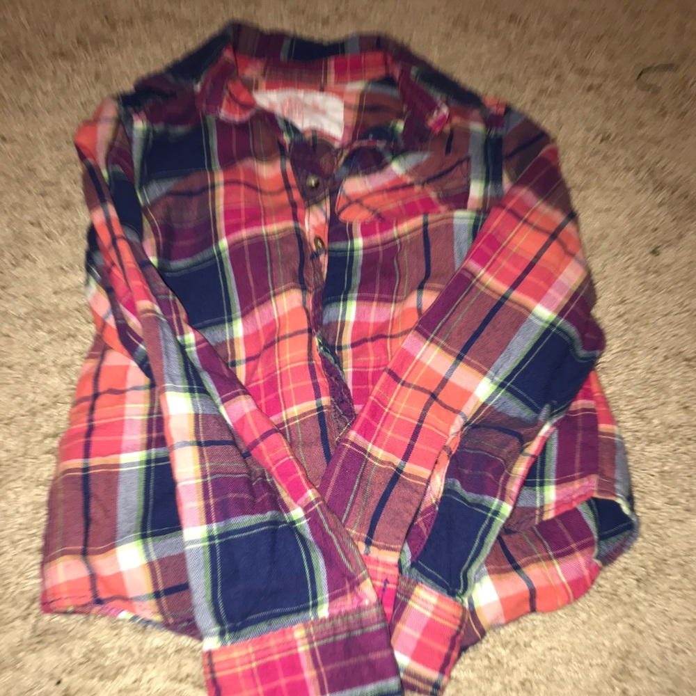 girls plad western shirt